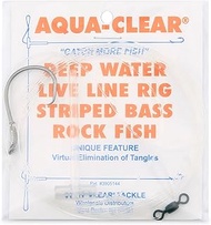 Aqua-Clear, Deep Water Rig, Striped Bass/Rockfish/Drum, 7/0 Ultra Thin Demon Circle Hook, AFW Swivel