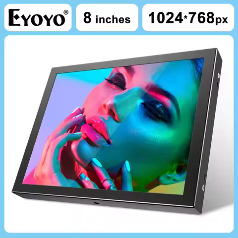EYOYO Mini LED Screen 5/7/8 Inch Portable Industrial Monitor TFT Panel With HDMI AV VGA Port For DVD