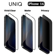 UNIQ Optix iPhone 16 / Plus / Pro / Pro Max Screen Protector 9H Tempered Glass