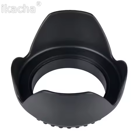 Hot Universal Digital Camera black Flower shape Lens Hood for Canon 450d 550 500d 600d 700d 18-55 Sc