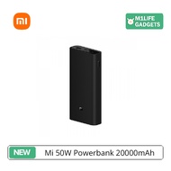 Mi 50W Powerbank 20000mAh | Flash Charge | 3 Port Output | 74Wh High Power High Quality Lithium-Ion 