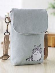 น่ารักการ์ตูน DENIM MINI กระเป๋า Crossbody 2024 ฤดูร้อนใหม่มาถึง Kaka Tribe ญี่ปุ่นและเกาหลีใต้สไตล์