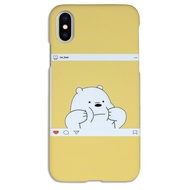 ice bear hard case for Oppo A3s A7 A5s A37 A83 A71 A5 A9 2020 A31 A92 A52 A72 A12E F1s F5 F9 F7 F11