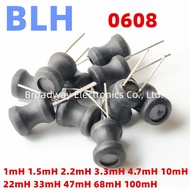 10PCS I-shape Power Inductor Inductance Copper Coil 0608 6*8MM 1mH 1.5mH 2.2mH 3.3mH 4.7mH 10mH 22mH