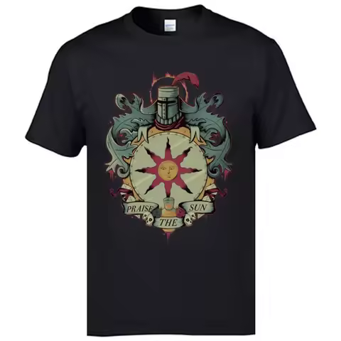 New Arrival Men Tops & Tees Dark Souls Normal T Shirts 100% Cotton Fabric Short Sleeve Camisa T Shir