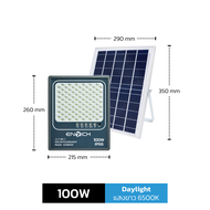 ENRICH LED โคมไฟสปอร์ตไลท์โซล่าเซลล์ รุ่น GUNDAM 60W - 300W แสงขาว แสงเหลือง สปอร์ตไลท์ led ไฟโซล่าเ