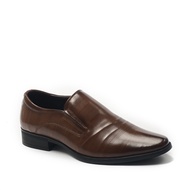 Bq SHOES - Men's office shoes with youthful ribbed design in brown color, 3cm sole GT 1066 Return wi