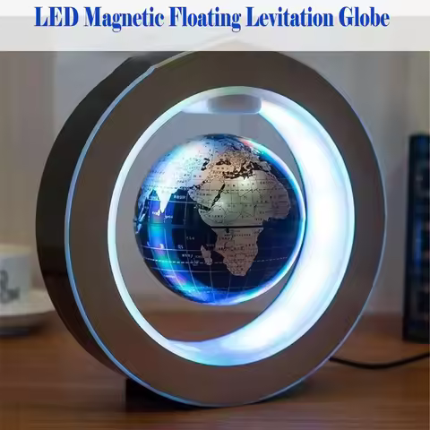 Magnetic Floating Levitation Globe LED World Map Electronic Antigravity Lamp Novelty Ball Light Lamp