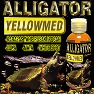 ALLIGATOR YELLOWMED OBAT HEWAN KURA-KURA AIR MENGOBATI WHITE SPOT BINTIK PUTIH JAMUR KURA AST CST M