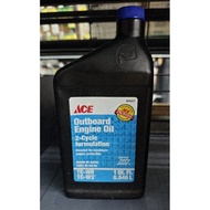 🇺🇸 ACE Outboard Engine Oil 2- Cycle for Mulation - 0.946 Litre