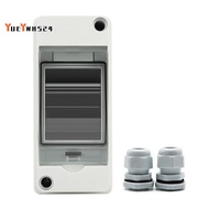 HT-2 IP65 Waterproof Distribution Breaker Box Panel Installation 2 WAY PC Outdoor Electrical MCB Sol