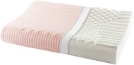 qiuqiu Latex pillow, cervical pillow, cervical massage pillow, adult pressure relief pillow, memory pillow, neck support pain relief latex pillow (with pillowcase)