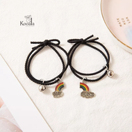 2 Pcs Gelang Couple Lonceng Awan Pelangi Pacar Pasangan Sahabat Romantis