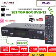 Terbaik.. STB Set Top Box Advance TV Digital Receiver Penerima Siaran 