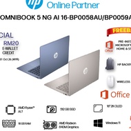 HP OMNIBOOK 5 NG AI 16-BP0058AU /BP0059AU LAPTOP (AI R7 445, 16GB RAM, 512GB SSD,16"2K, ATI,W11, HS+