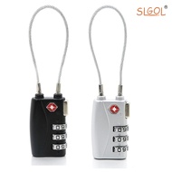 TSA ศุลกากรกุญแจ ล็อครหัสศุลกากร ล็อครหัส 4 หลัก โลหะป้องกันการโจรกรรมกระเป๋าฮาร์ดแวร์ กุญแจอัจฉริยะ