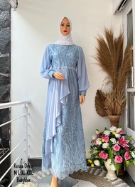 ready (c0d) gamis klisya dress//Gamis Dress Kondangan Model Tebaru/Gamis Kondangan Simple Elegan Mew