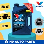 Valvoline All Climate 15W40 Semi Synthetic 7L Engine Oil Diesel Heavy Duty Minyak Hitam Engin Kereta