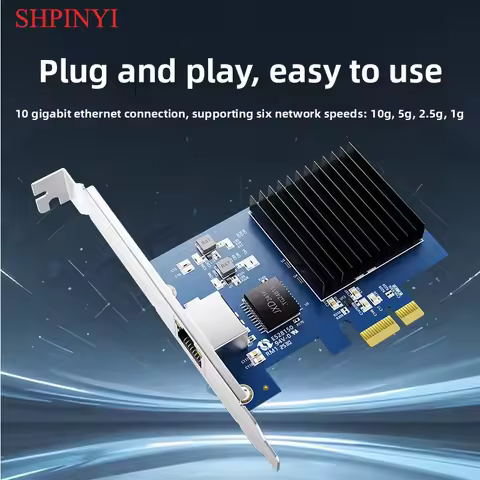 10G PCI-E To RJ45 Network Card RTL8127 Chip Gigabit Ethernet PCI Express Network Card for PC