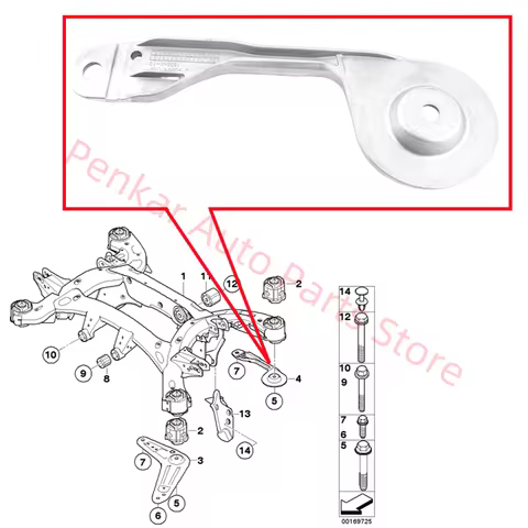 33326770979 33326770980 Rear Radius Rod For BMW X5 E70 X6 E71 E72