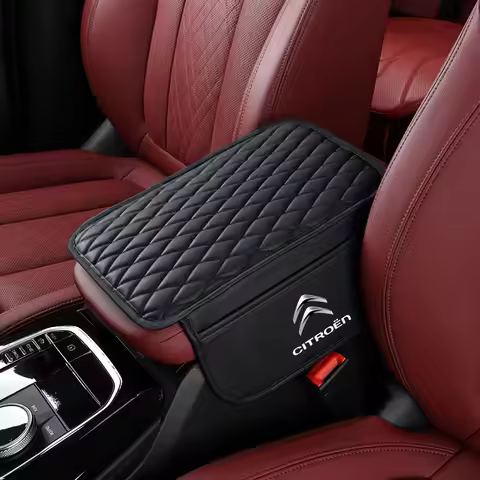 For Citroen C4 C3 C5 C1 C2 Berlingo Celysee Cactus Picasso Aircross Saxo PU Leather Arm Rest Protect