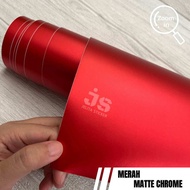 [ ROLL ] Sticker Merah Matte Chrome / Skotlet Merah Pcx Doff / Stiker Merah Satin Mettalic Dop