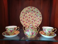 Royal Albert Old Country Roses Chintz Collection Tea Set 2 Cups, Saucers, Sugar Bowl, Plate Brand Ne