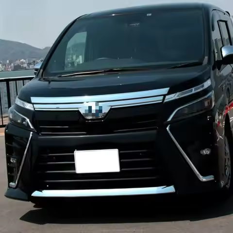 ABS Chrome Front Grille Around Hood Trim For Toyota Voxy R80 2018 2019 2020 Car Accessories Stickers