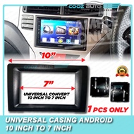 Universal Convert 10" To 7" Android Double Din Player Casing 10 Inch To 7 Inch