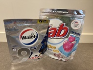 Walch 9X (運動型)洗衣珠 (7pcs) + 快潔 All in One (玫瑰味)洗衣珠 (24pcs)