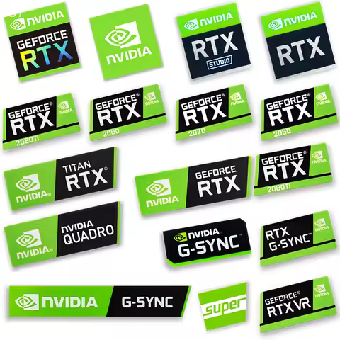 Graphics Card Sticker RTX 2080Ti 2070 2060 TITAN VR GTX 1650 1660Ti Label