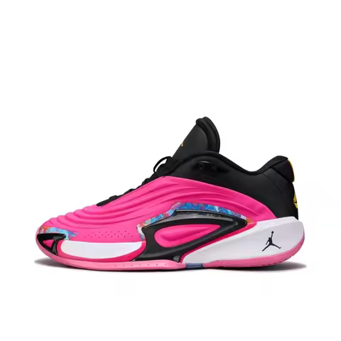 Jordan Luka 3 PF Men's and Women's Basketball Shoes, Durable, Trendy Sneakers, Pink/Black