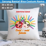 Ondel-ondel Pillowcase Size 30x30cm 40x40cm