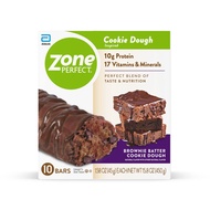 ZonePerfect Protein Bars | 10g Protein | 17 Vitamins & Minerals | Nutritious Snack Bar | Brownie Bat