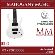 S by Solar AB4.7W – 7 String White Matte Electric Guitar