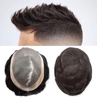 LYRICAL HAIR Toupee for Men Hair System Replacement Monofilament Mens Toupee Hairpiece Durable Poly 