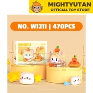 Lelebrother Block - Orange Cat with Fruit