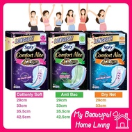 (FRESH BATCH) MBHL Sofy Comfort Nite Slim Wing Anti Bac Dry Net Period Pad Sanitary Pad 29cm 33cm 35