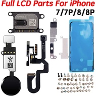 LCD Small Parts For iPhone 7 7P 8 Plus f Front Camera Home Button Flex Cable Ear Speaker With Full S