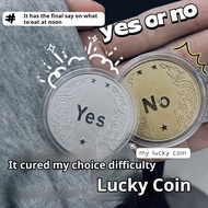 Moonlight Version YES/NO Decision-making Coin Lucky Wishing Coin Tik Tok Same Style Creative Gift Pl