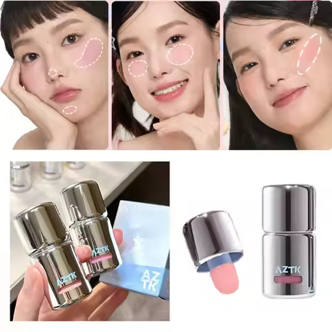 AZTK JC04 Water To Powder Liquid Blush Soft Matte Natural Flush Brightening Cheek Tint Lightweight B