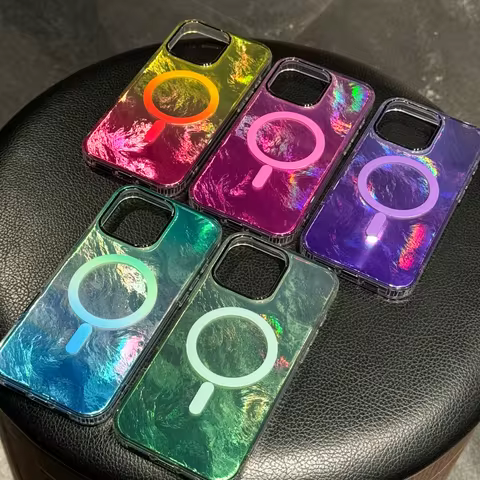 Suitable for iPhone 16 Pro Max Glacier Pattern Phone Cases, iPhone 16, 15, 14, 13, 12 Beautiful Styl