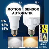 HOMIEE E27 Led Bulb Radar Motion Sensor Light Aautomatic Lampu Pergerakan Automatik Tangga Malam