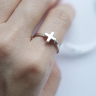 極小 十字架 戒指 925銀