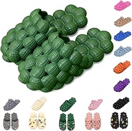 Bubble Slides Slippers for Women Men,Funny Massage Slippers,Golf Ball Slides,Cloud Cushion Thick Sole Spa Slides,Non-slip Stress Relief Reflexology Sandals,Shower Bedroom Slippers