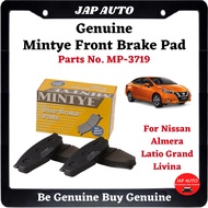 1 Pasang x MINTYE Front Brake Pad - Nissan Almera , Latio , Grand Livina - Brake Pad Depan ( MP-3719 )