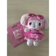 My melody ezlink lucky charm with charm protector sleeve Chinese New Year omamori fortune melody ezlink charm