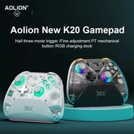AOLION K20 RGB wireless game controller, dual Hall magnetic shell, three-stage linear trigger, with 