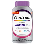 Centrum Silver Multivitamin Multimineral Supplement for WOMEN 50+, 275 Tablets