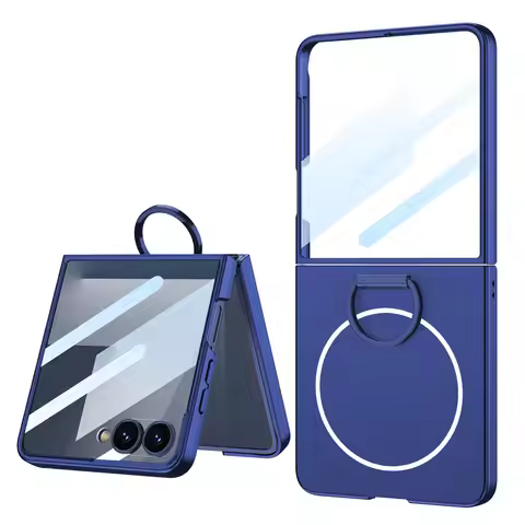 Luxury Slim Magsafe Phone Case for Samsung Galaxy Z Flip 7 Flip7 360 Built-in Screen Protector Full 